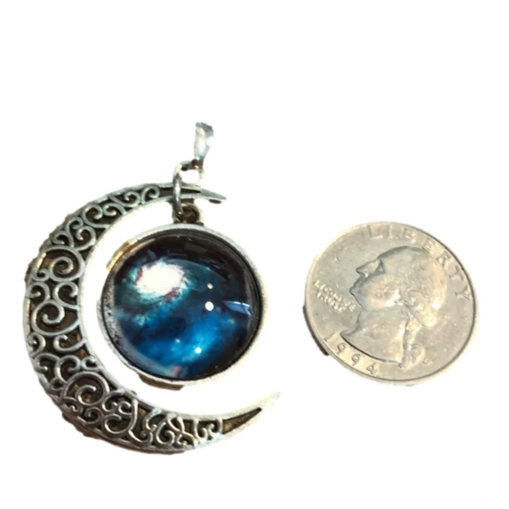 Moon Necklace with Adjustable Chain Costume